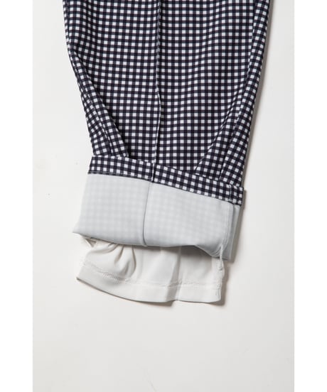 Slacks pants / gingham plaid