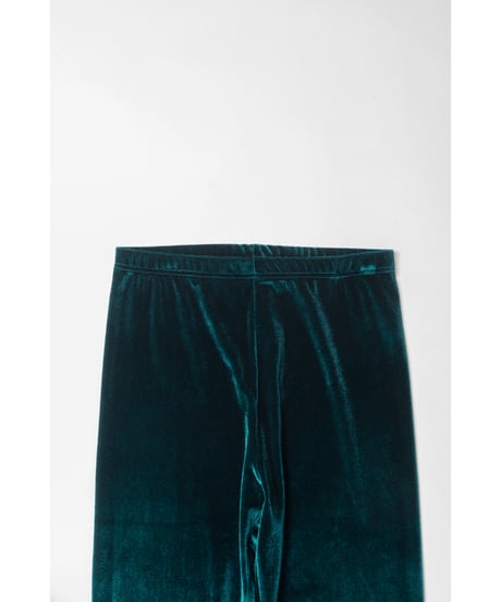 Velour leggins / green