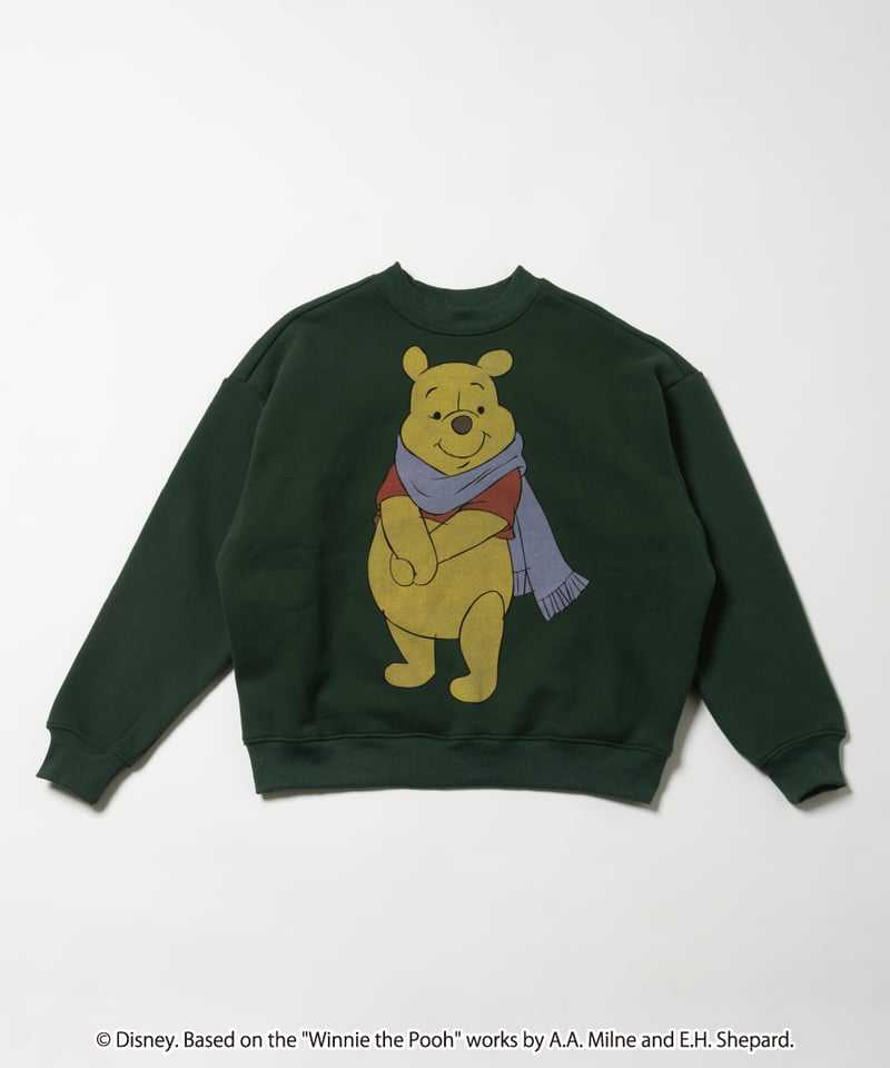 トップス Tostalgic Clothing The Pooh sweatshirt Winnie The Pooh sweatshirt / green | Tostalgic