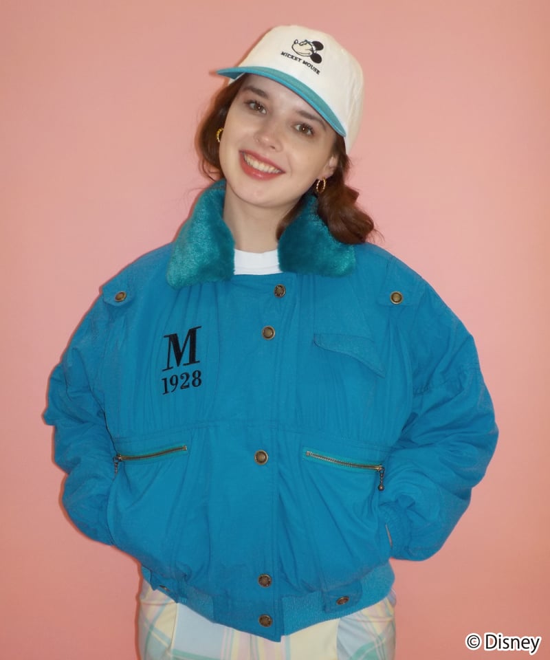 ジャケット・アウター Tostalgic clothing Oversized jacket Mickey flight jacket / white | Tostalgic Clothing