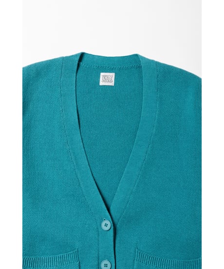 Big knit cardigan / green