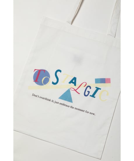 Balance logo tote bag / white