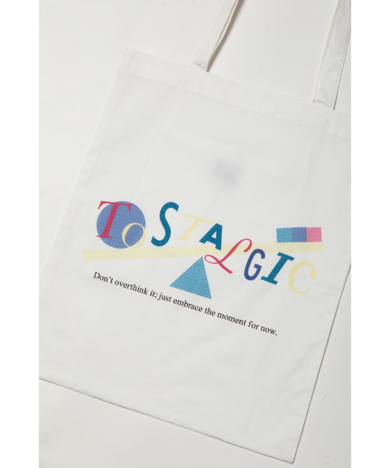 Balance logo tote bag / white | Tostalgic Clothing