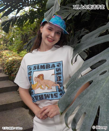 Simba and Nala / tee / white [ Shipped in early Jul. ]