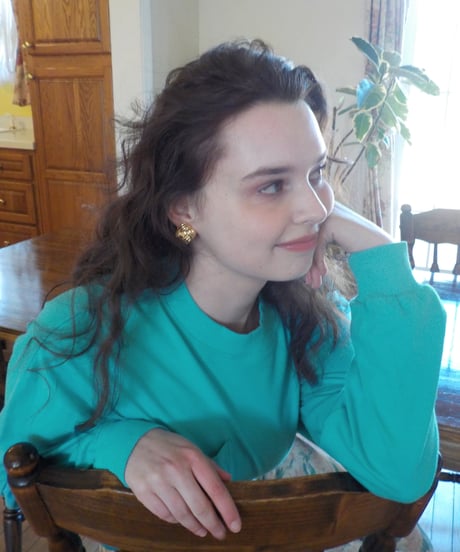 80s earring / pierce / gold