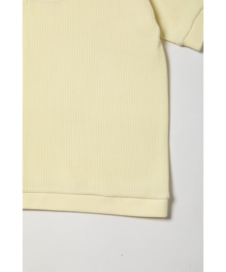 Waffle logo tee / yellow