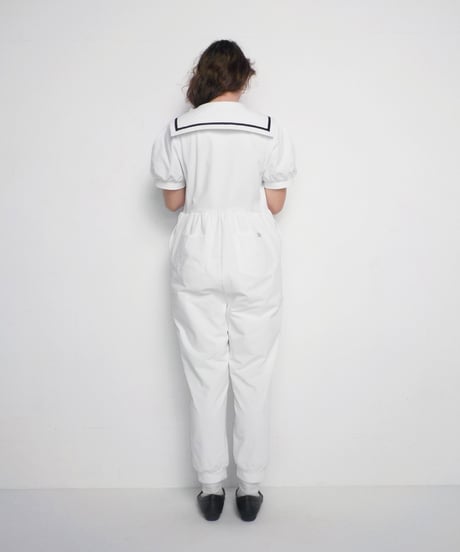 Marine rompers / white