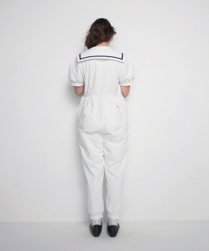 Marine rompers / white | Tostalgic Clothing