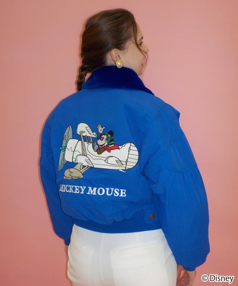 Mickey flight jacket / purple［ Shipped in late