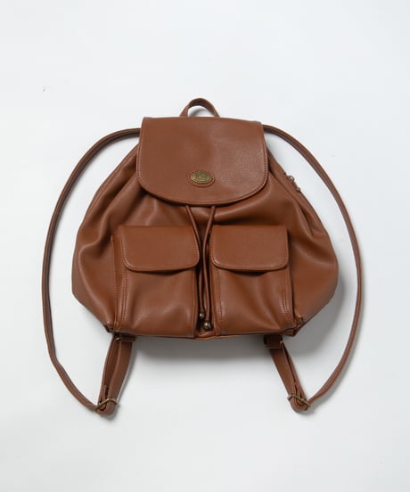 Leather backpack / light brown