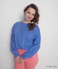Light ribbed sweatshirt / purple
