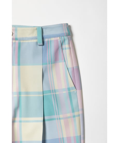 Slacks pants / checked