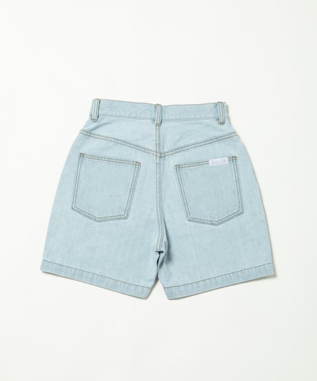 Denim half pants / light blue