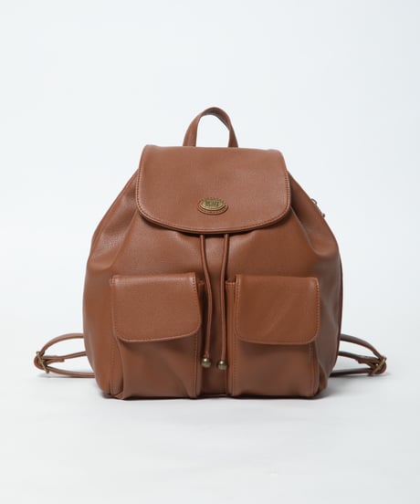Leather backpack / light brown