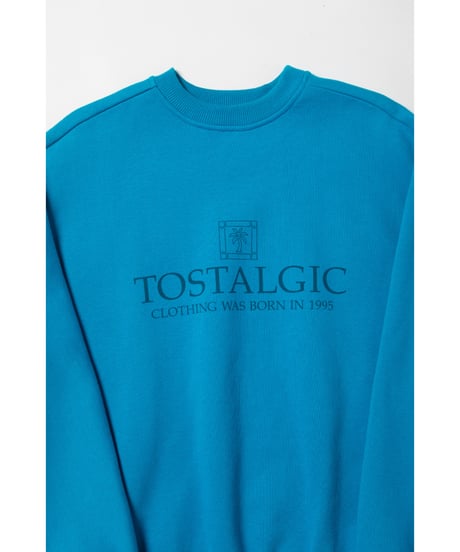 Palm tree sweatshirt / blue