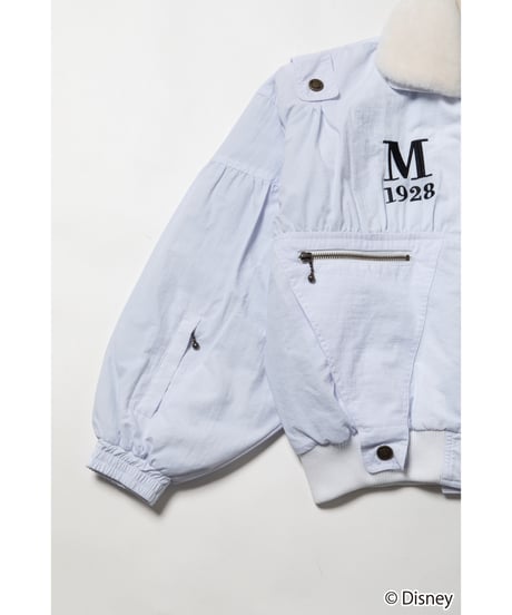 Mickey flight jacket / white