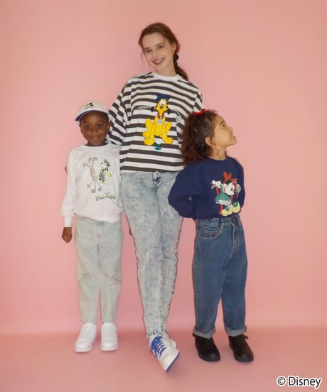 Disney sports sweatshirt(Goofy)(kids) / white