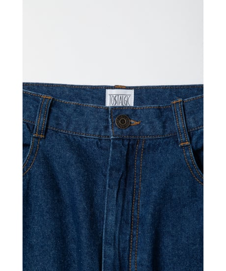 Soft denim pants / dark blue