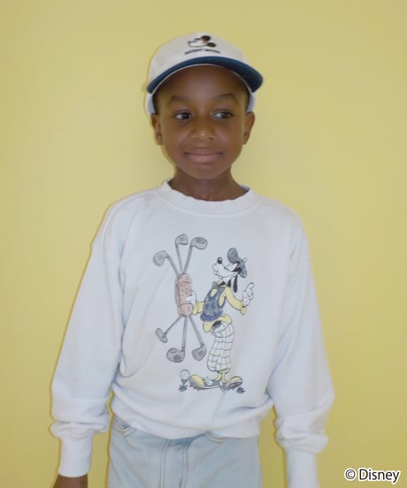 Disney sports sweatshirt(Goofy)(kids) / white