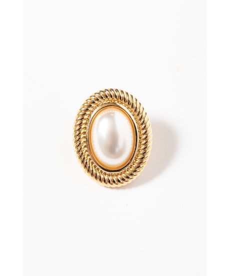 Pearl earring / pierce / gold