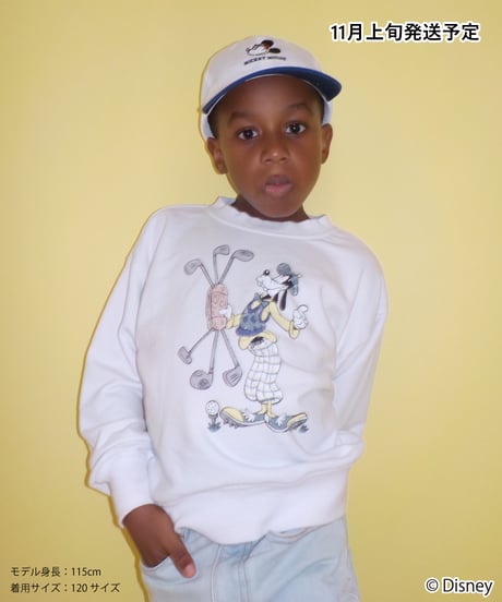 Disney sports sweatshirt(Goofy)(kids) / white