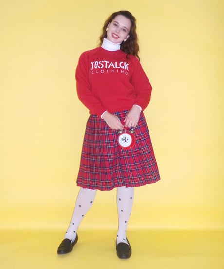 Fitted sweatshirt / red