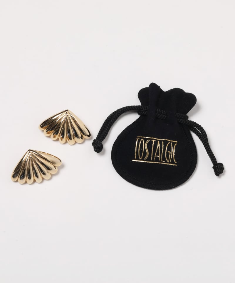 Shell earring / pierce / gold | Tostalgic Clothing