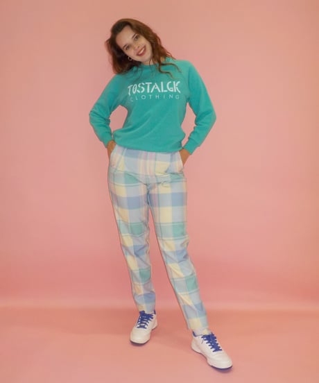 Slacks pants / checked