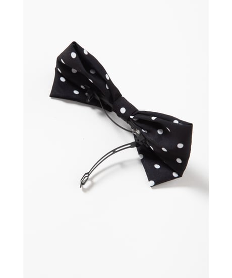 Ribbon hair barrette / black