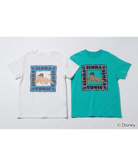 Simba and Nala / tee / white [ Shipped in early Jul. ]