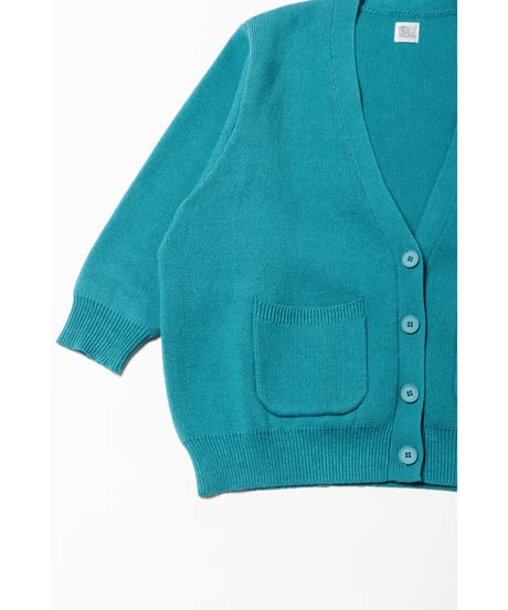 Big knit cardigan / green