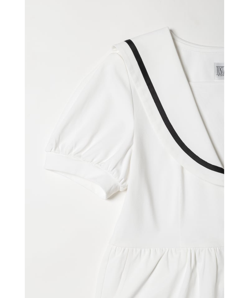 Marine rompers / white | Tostalgic Clothing