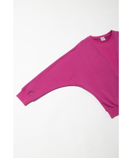 Light ribbed sweatshirt / pink