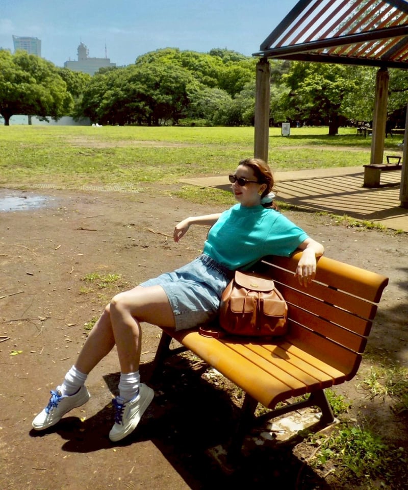 Summer denim half pants / acid wash | Tostalgic