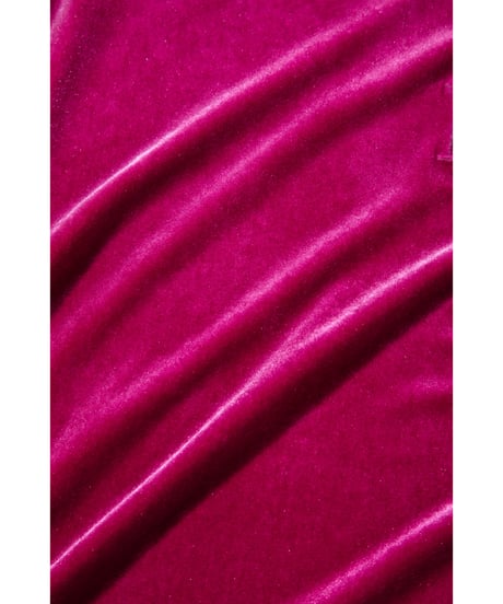 Velours high necked tops / pink