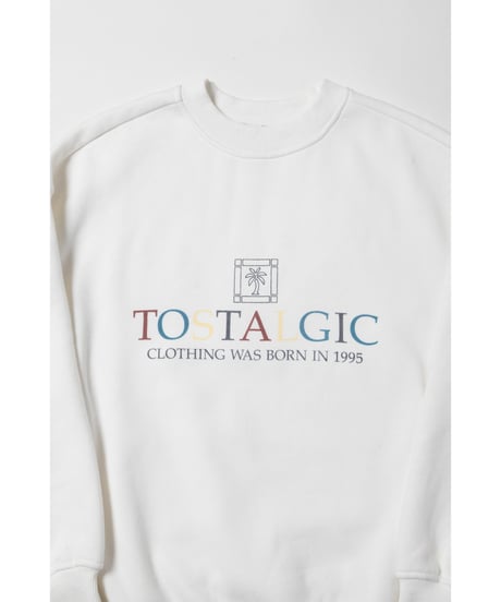 Palm tree sweatshirt / white