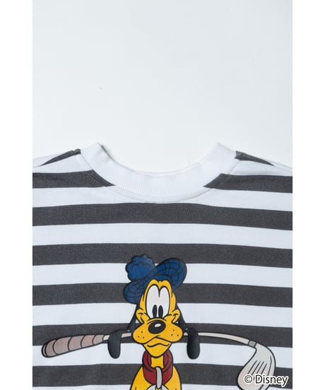 Disney sports sweatshirt（Pluto） / stripe