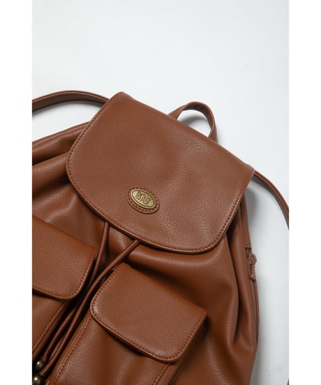 Leather backpack / light brown