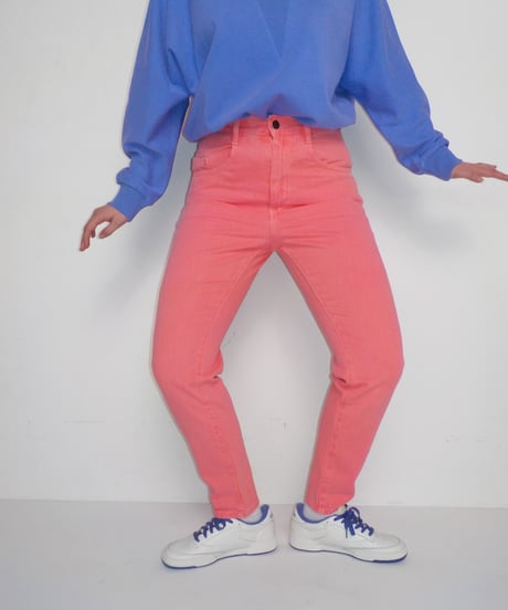 Tostalgic denim pants / salmon