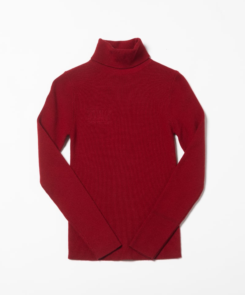 トップス CAMIEL FORTGENS TAILORED TEE TURTLE RED Turtle knit / red
