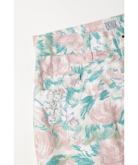 Tostalgic floral denim pants / floral