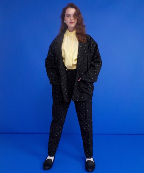 Oversized jacket / polka dots