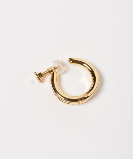 Triple earring / pierce / gold