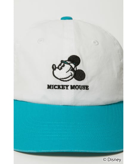 Mickey cap / white×green