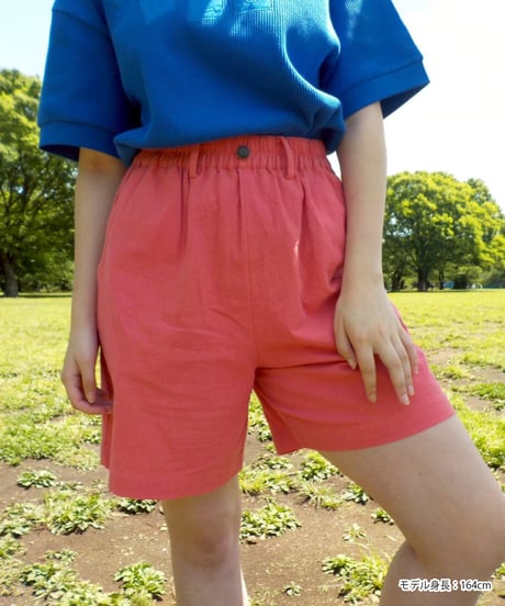 Summer half pants / salmon