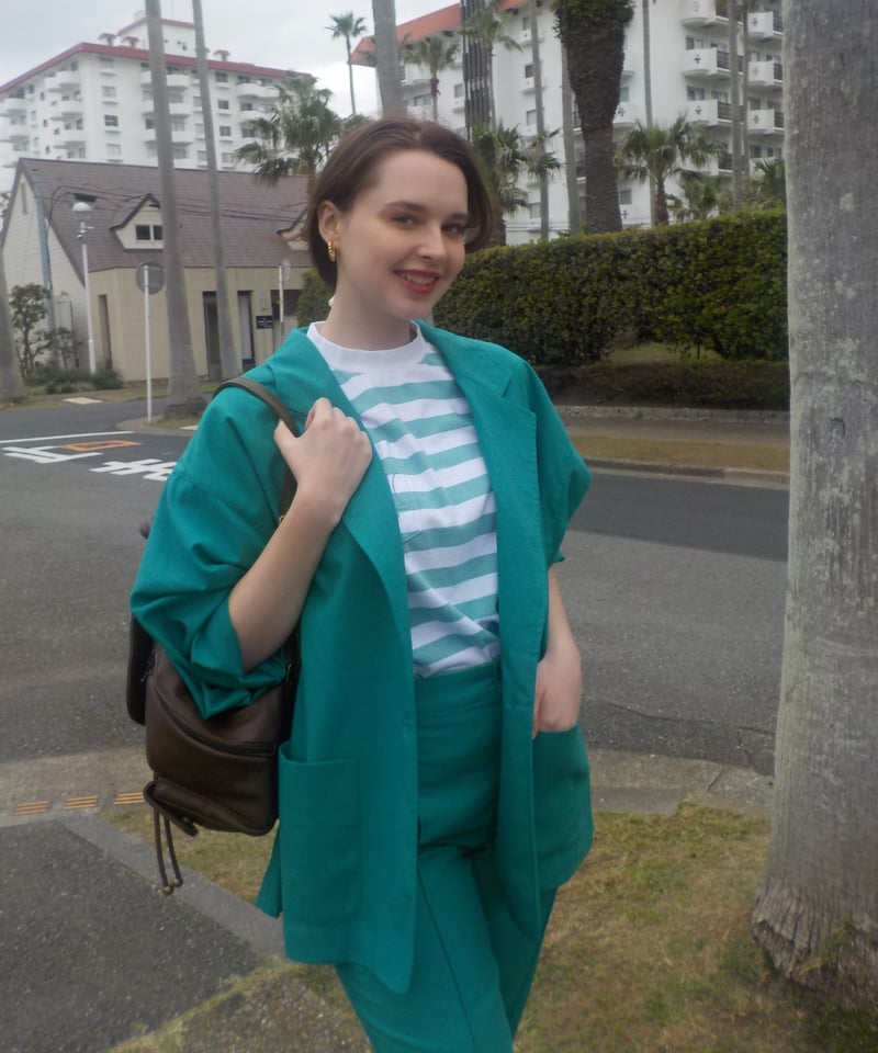 Oversized jacket / green | Tostalgic Clothing