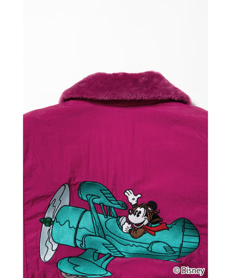 Mickey flight jacket / pink