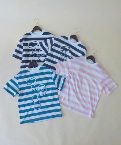 Tos logo stripe Tshirts / green