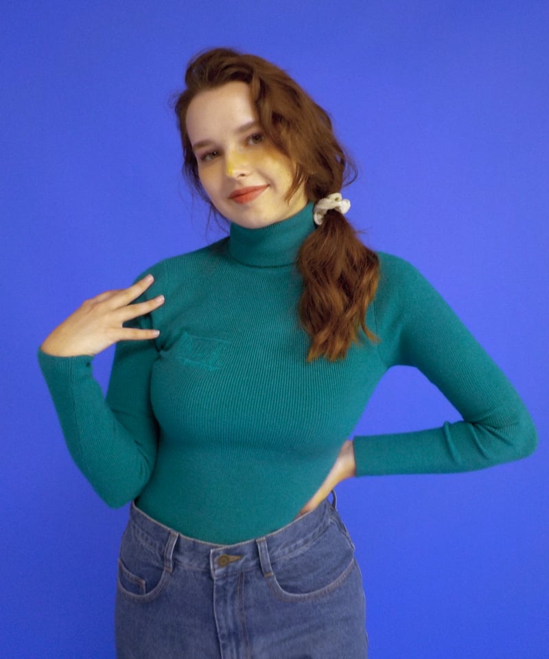 Turtle knit / green | Tostalgic Clothing