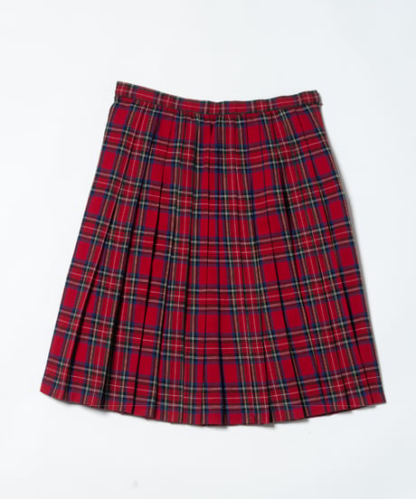 Pleated skirt / tartan plaid